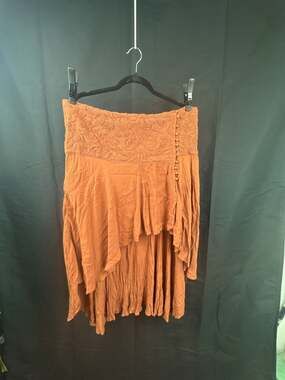 Shyanne Women's Embroidered Swiss Dot Mesh Wrap Skirt Size XL
